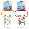 Baby Bottle 9oz Twin Handle Asst Clrs-wholesale Baby Bottle 9oz Twin Handle Asst Clrs-wholesale