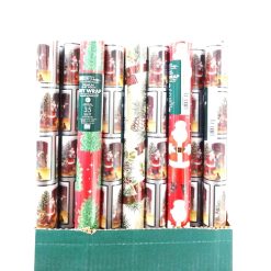 X-Mas Gift Wrap 35sq Ft Asst Disply-wholesale