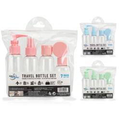 Travel Bottle Set 7pc Asst-wholesale