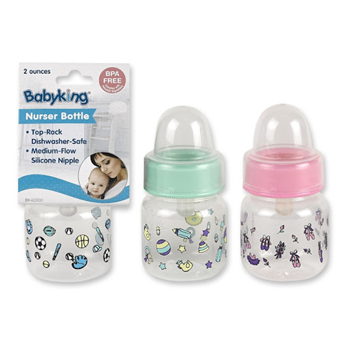 Baby Bottle 2oz Printed Asst Clrs-wholesale Baby Bottle 2oz Printed Asst Clrs-wholesale