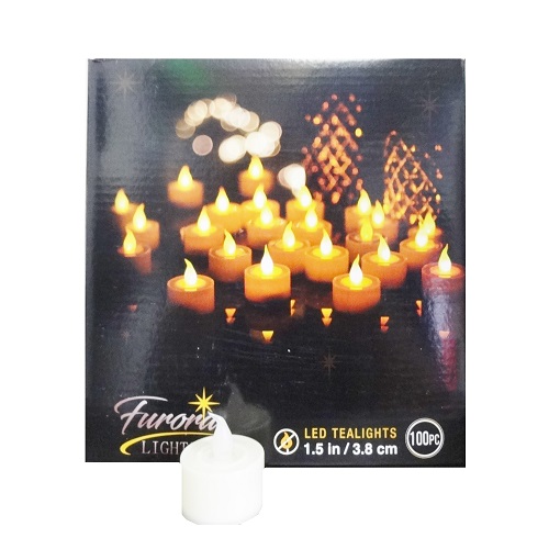 Candle Fameless LED 1.5in 100ct-wholesale Candle Fameless LED 1.5in 100ct-wholesale