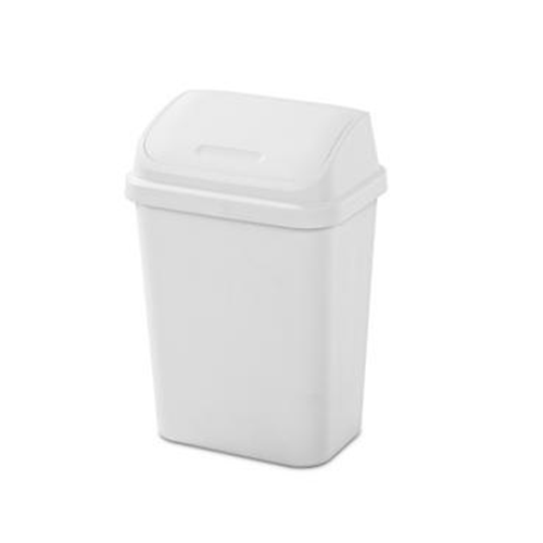 Sterilite Wastebasket Swng Top 7.5gl Wht-wholesale Sterilite Wastebasket Swng Top 7.5gl Wht-wholesale