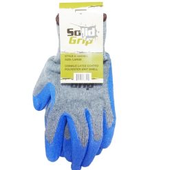 Solid Grip Work Gloves Lg Blue-wholesale