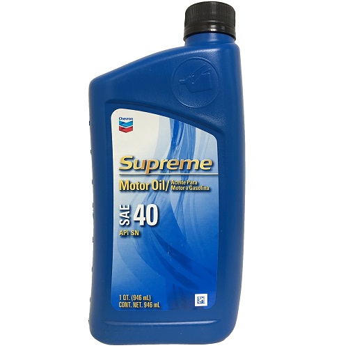 Chevron Supreme Motor Oil SAE 40 1qt-wholesale Chevron Supreme Motor Oil SAE 40 1qt-wholesale
