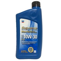 Chevron Supreme Motor Oil 10W-30 1qt-wholesale