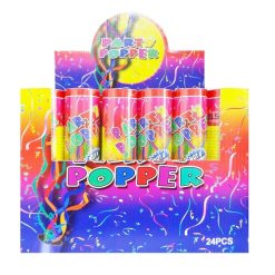 Party Poppers Fiesta 20.5cm Display-wholesale