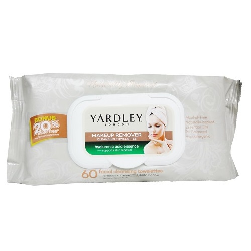 Yardley Make-Up Remover 60ct-wholesale