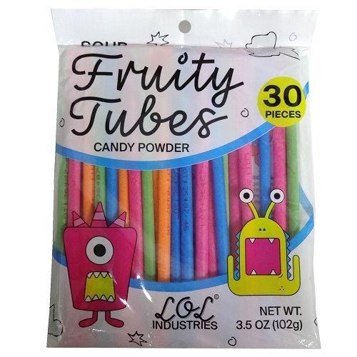 LOL Fruity Tubes Candy 3.5oz Asst-wholesale
