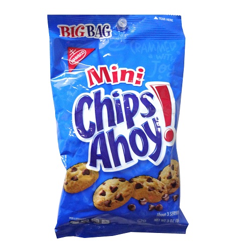 Nabisco Chips Ahoy Mini 3oz Bag-wholesale Nabisco Chips Ahoy Mini 3oz Bag-wholesale