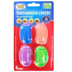 Oral Fusion Toothbrush 4pk Covers Asst-wholesale