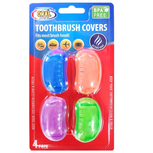 Oral Fusion Toothbrush Covers 4pc Asst-wholesale