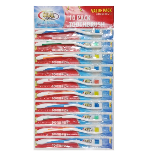 Oral Fusion Toothbrush 10pk-wholesale