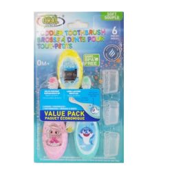 Oral Fusion Toothbrush Toddler 6pk Asst-wholesale