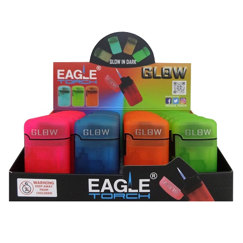 Eagle Torch Lighters Glow Asst Clrs-wholesale