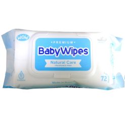 Wow Baby Wipes 72ct Natural Care Blue-wholesale
