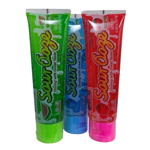 Sour Ooze Asst Liq Candy Tube 4oz-wholesale