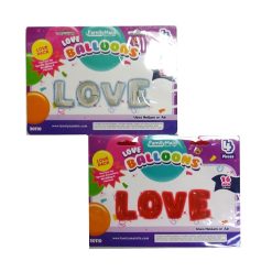 Balloons 4pc 16in LOVE Asst Clrs-wholesale
