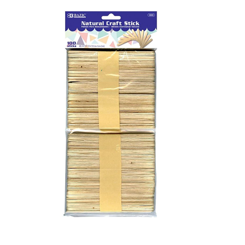 Craft Wooden Sticks 100ct 4in-wholesale
