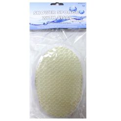 Shower Sponge White W-Sisal-wholesale