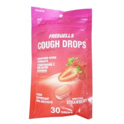 Freegells Cough Drops 30ct Strawberry-wholesale