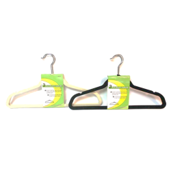Hangers Velvet 3pk Asst Clrs-wholesale