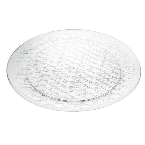 Serving Tray Round 13in Clear-wholesale Serving Tray Round 13in Clear-wholesale