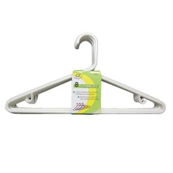 Hangers 8pk White Adult-wholesale