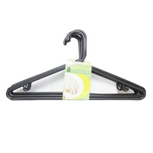 Hangers 8pk Black Adult