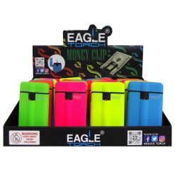 Eagle Torch Lighters Money Clip Asst Clr-wholesale