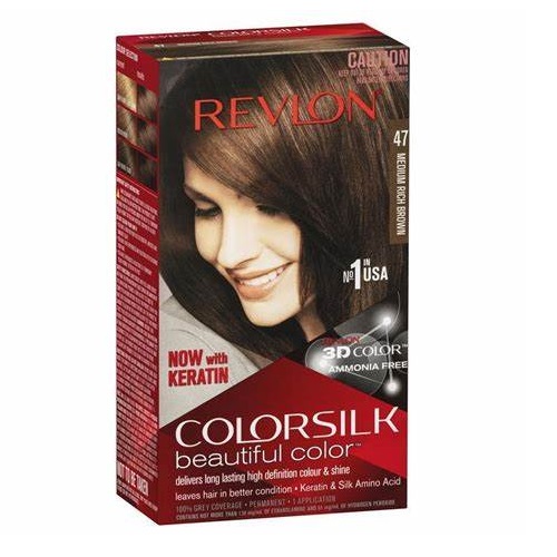 Revlon Color Silk #47 Med Rich Brown-wholesale Revlon Color Silk #47 Med Rich Brown-wholesale