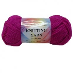 Knitting Yarn Fuchsia 100% Acrylic