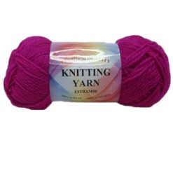 Knitting Yarn Fuchsia 100% Acrylic-wholesale