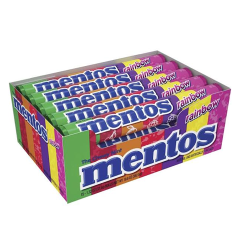 Mentos Chwey Mint 15pc Rainbow-wholesale