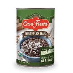C.F Refried Black Beans 16oz-wholesale