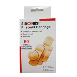 First-Aid Bandage 50ct Asst Sizes-wholesale