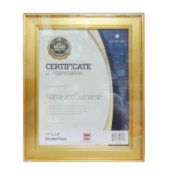 Document Frame 11 X 14in Gold-wholesale