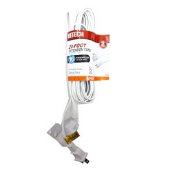 Extension Cord 20ft 3 Outlets White-wholesale