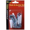 Hook & Anchor Set 3 Eights 16pc-wholesale Hook & Anchor Set 3 Eights 16pc-wholesale