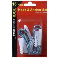 Hook & Anchor Set 3 Eights 16pc-wholesale