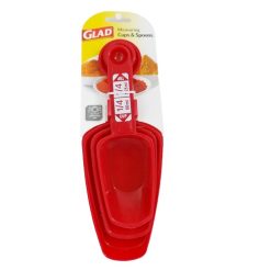 Glad Measuring Cups & Spoons Red-wholesale