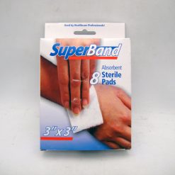 Super Band Absorb Sterile Pads 8p 3X3in-wholesale