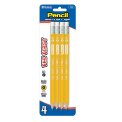 The First Pencils 4pk HB 2 Yellow-wholesale