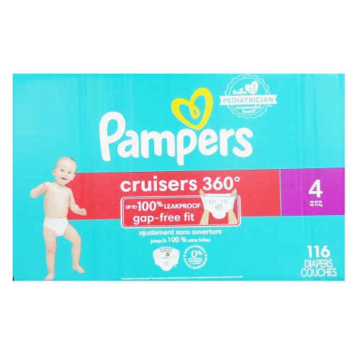 Pampers Diapers #4 116ct Cruisers 360-wholesale Pampers Diapers #4 116ct Cruisers 360-wholesale