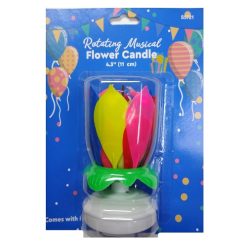 Birthday Candle Rotating Musical Flower-wholesale