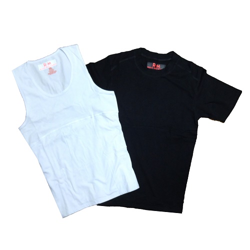 T-Shirts Shapewear Asst Blck & Wht-wholesale