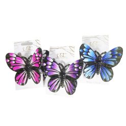 Hair Clip Butterfly Asst Clrs-wholesale