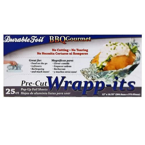 Wrapp Its Foil Sheets 12in 25ct-wholesale Wrapp Its Foil Sheets 12in 25ct-wholesale
