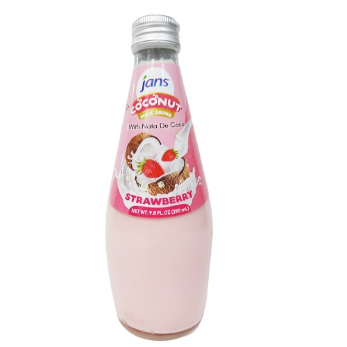 Jans Coconut Milk 9.8oz W-Strawberry Drn-wholesale