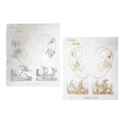 Earrings 8pc Gold & Silver-wholesale