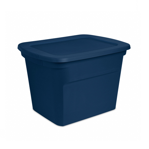 Sterilite Tote Box 18gl Maine Blue W-Ld-wholesale